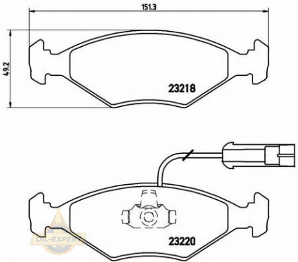Brembo Колодки тормозные дисковые BREMBO P 23 056 - Картинка 1
