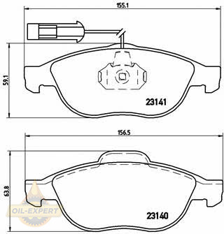 Brembo Колодки дискові гальмівні BREMBO P 23 075 - Заображення 1