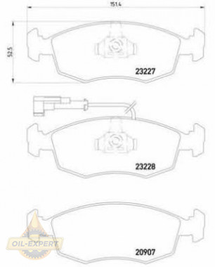 Brembo Колодки тормозные дисковые BREMBO P 23 076 - Картинка 1