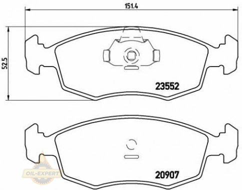 Brembo Колодки тормозные дисковые BREMBO P 23 079 - Картинка 1
