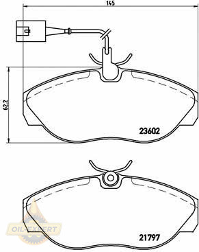 Brembo Колодки тормозные дисковые BREMBO P 23 083 - Картинка 1