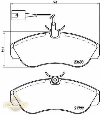 Brembo Колодки тормозные дисковые BREMBO P 23 084 - Картинка 1