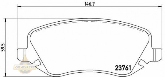 Brembo Колодки тормозные дисковые BREMBO P 23 088 - Картинка 1