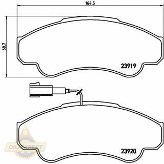 Brembo Колодки тормозные дисковые BREMBO P 23 092 - Картинка 1