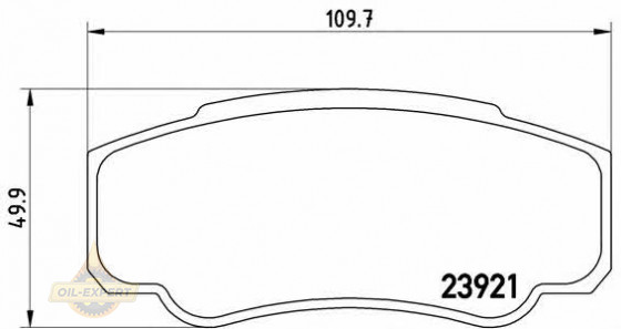 Brembo Колодки дискові гальмівні BREMBO P 23 093 - Заображення 1
