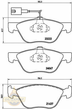 Brembo Колодки гальмівні дискові BREMBO P 23 112 - Заображення 1