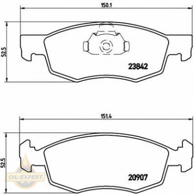 Brembo Колодки тормозные дисковые BREMBO P 23 118 - Картинка 1