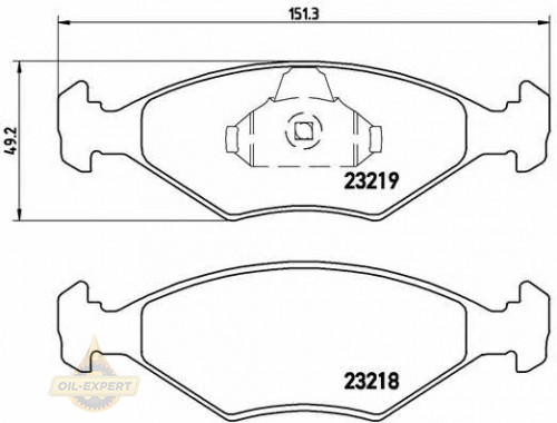 Brembo Колодки гальмівні дискові BREMBO P 23 124 - Заображення 1