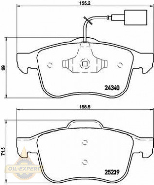 Brembo Колодки тормозные дисковые BREMBO P 23 132 - Картинка 1