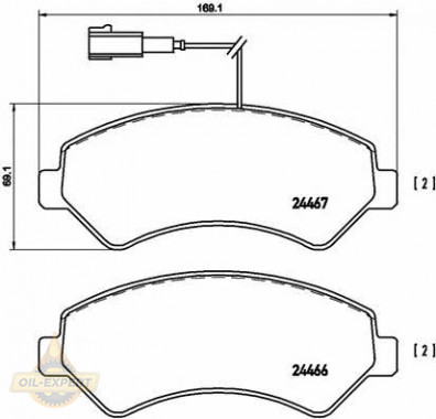 Brembo Колодки тормозные дисковые BREMBO P 23 136 - Картинка 1
