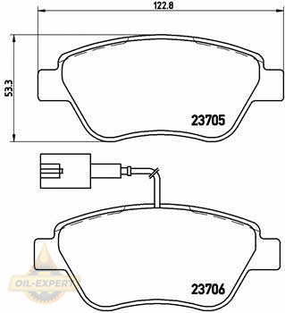 Brembo Колодки тормозные дисковые BREMBO P 23 141 - Картинка 1