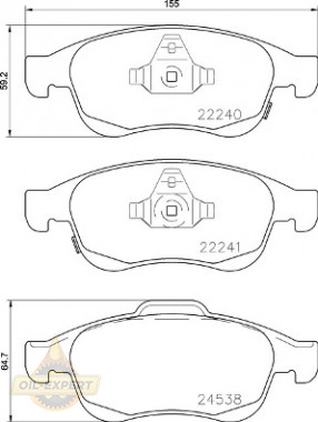 Brembo Колодки тормозные дисковые BREMBO P 23 165 - Картинка 1