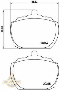 Brembo Колодки тормозные дисковые BREMBO P 24 004 - Картинка 1