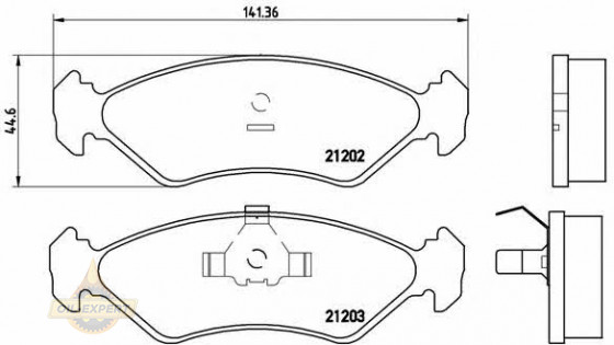 Brembo Колодки тормозные дисковые BREMBO P 24 028 - Картинка 1