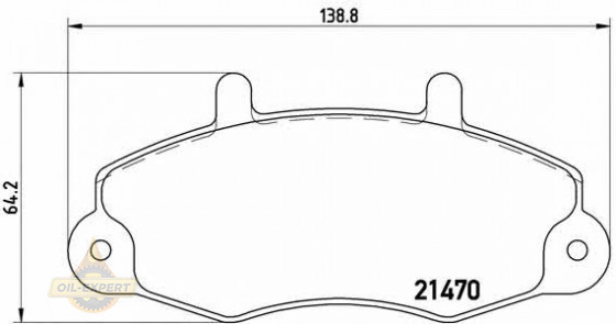 Brembo Колодки гальмівні дискові BREMBO P 24032 - Заображення 1