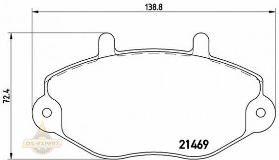 Brembo Колодки тормозные дисковые BREMBO P 24 033 - Картинка 1