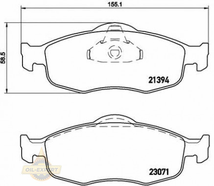 Brembo Колодки тормозные дисковые BREMBO P 24 037 - Картинка 1