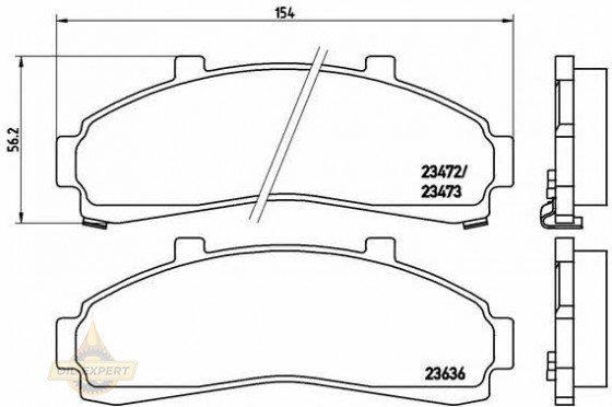 Brembo Колодки тормозные дисковые BREMBO P 24 041 - Картинка 1