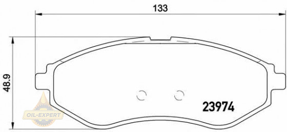 Brembo Колодки гальмівні дискові BREMBO P 24048 - Заображення 1