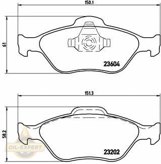 Brembo Колодки дискові гальмівні BREMBO P 24 055 - Заображення 1