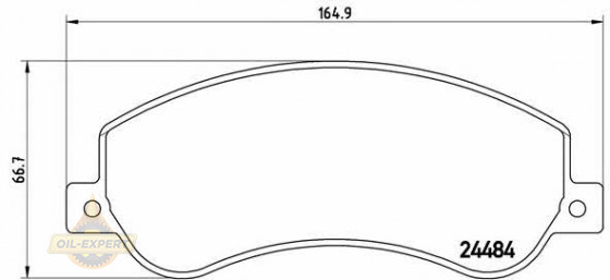Brembo Колодки тормозные дисковые BREMBO P 24 064 - Картинка 1