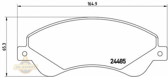 Brembo Колодки тормозные дисковые BREMBO P 24 065 - Картинка 1
