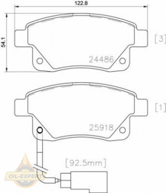 Brembo Колодки гальмівні дискові BREMBO P 24066 - Заображення 1