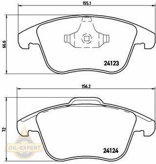 Brembo Колодки тормозные дисковые BREMBO P 24 076 - Картинка 1