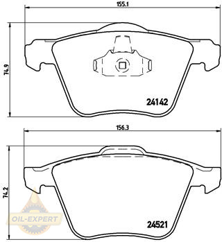 Brembo Колодки тормозные дисковые BREMBO P 24 077X - Картинка 1