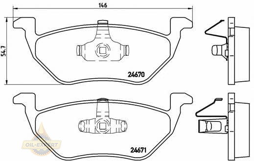 Brembo Колодки тормозные дисковые BREMBO P 24 085 - Картинка 1