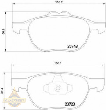 Brembo Колодки тормозные дисковые BREMBO P 24 158 - Картинка 1
