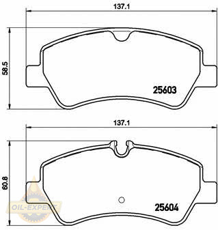 Brembo Колодки тормозные дисковые BREMBO P 24 160 - Картинка 1