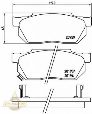 Brembo Колодки дискові гальмівні BREMBO P 28 008 - Заображення 1