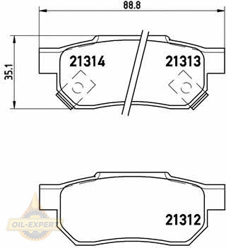 Brembo Колодки тормозные дисковые BREMBO P 28 017 - Картинка 1