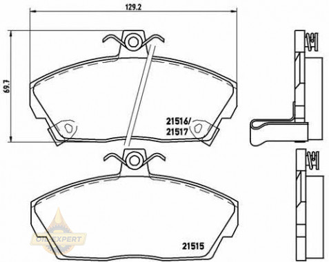 Brembo Колодки тормозные дисковые BREMBO P 28 020 - Картинка 1