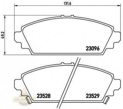 Brembo Колодки тормозные дисковые BREMBO P 28 031 - Картинка 1