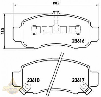Brembo Колодки дискові гальмівні BREMBO P 28 033 - Заображення 1