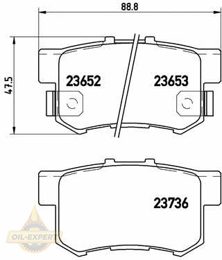 Brembo Колодки тормозные дисковые BREMBO P 28 039 - Картинка 1
