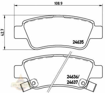 Brembo Колодки тормозные дисковые BREMBO P 28 046 - Картинка 1