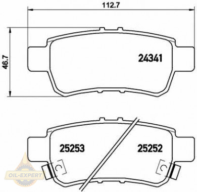 Brembo Колодки тормозные дисковые BREMBO P 28 062 - Картинка 1
