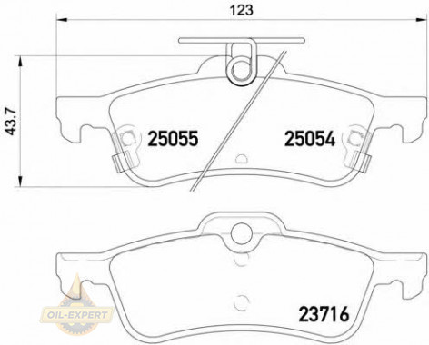 Brembo Колодки тормозные дисковые BREMBO P 28 070 - Картинка 1