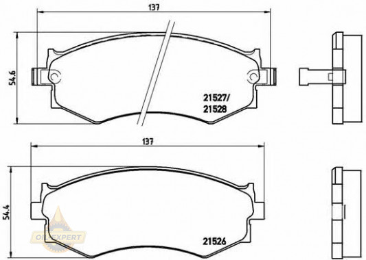 Brembo Колодки тормозные дисковые BREMBO P 30 002 - Картинка 1