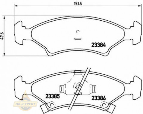 Brembo Колодки дискові гальмівні BREMBO P 30 009 - Заображення 1