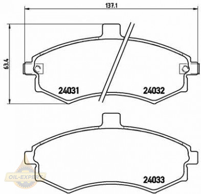 Brembo Колодки тормозные дисковые BREMBO P 30 020 - Картинка 1