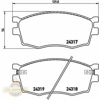 Brembo Колодки тормозные дисковые BREMBO P 30 026 - Картинка 1