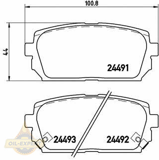 Brembo Колодки тормозные дисковые BREMBO P 30 040 - Картинка 1
