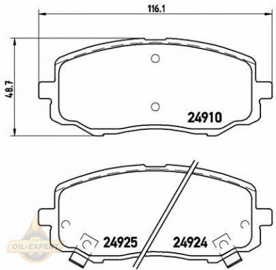 Brembo Колодки дискові гальмівні BREMBO P 30 045 - Заображення 2