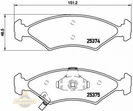 Brembo Колодки тормозные дисковые BREMBO P 30 062 - Картинка 1