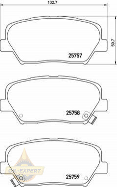 Brembo Колодки тормозные дисковые BREMBO P 30 070 - Картинка 1