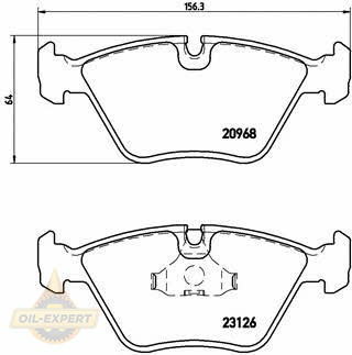 Brembo Колодки тормозные дисковые BREMBO P 36 007 - Картинка 1